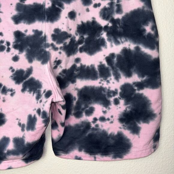 WXYZ Athletic Sweat Shorts Black and Pink Tie Dye Men's Size Large Loungewear - Picture 11 of 16